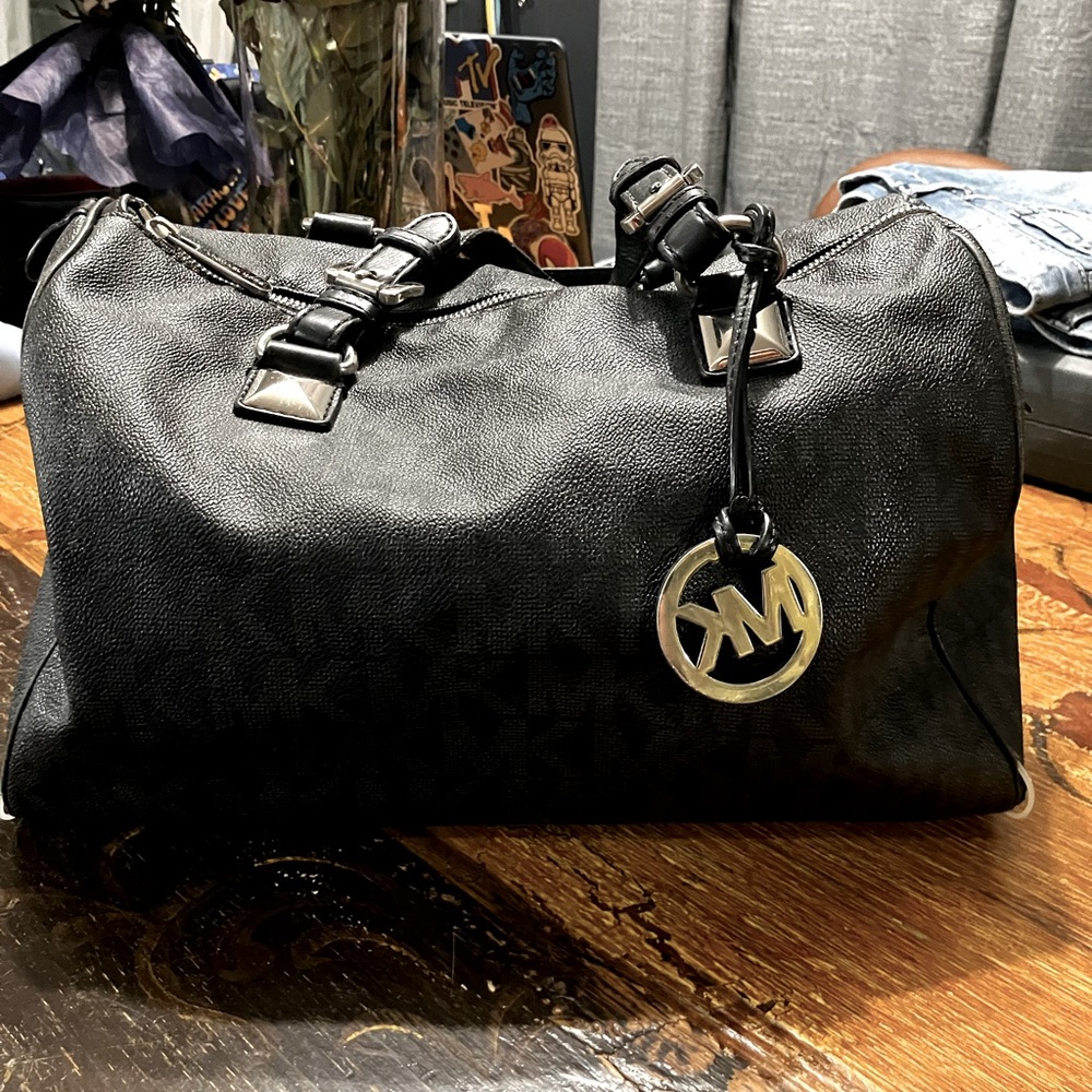 Michael Kors logo Black medium duffel bag